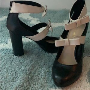 Mary Jane heel shoes